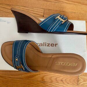 Aerosol’s leather Wedge Sandals ~ Size 6